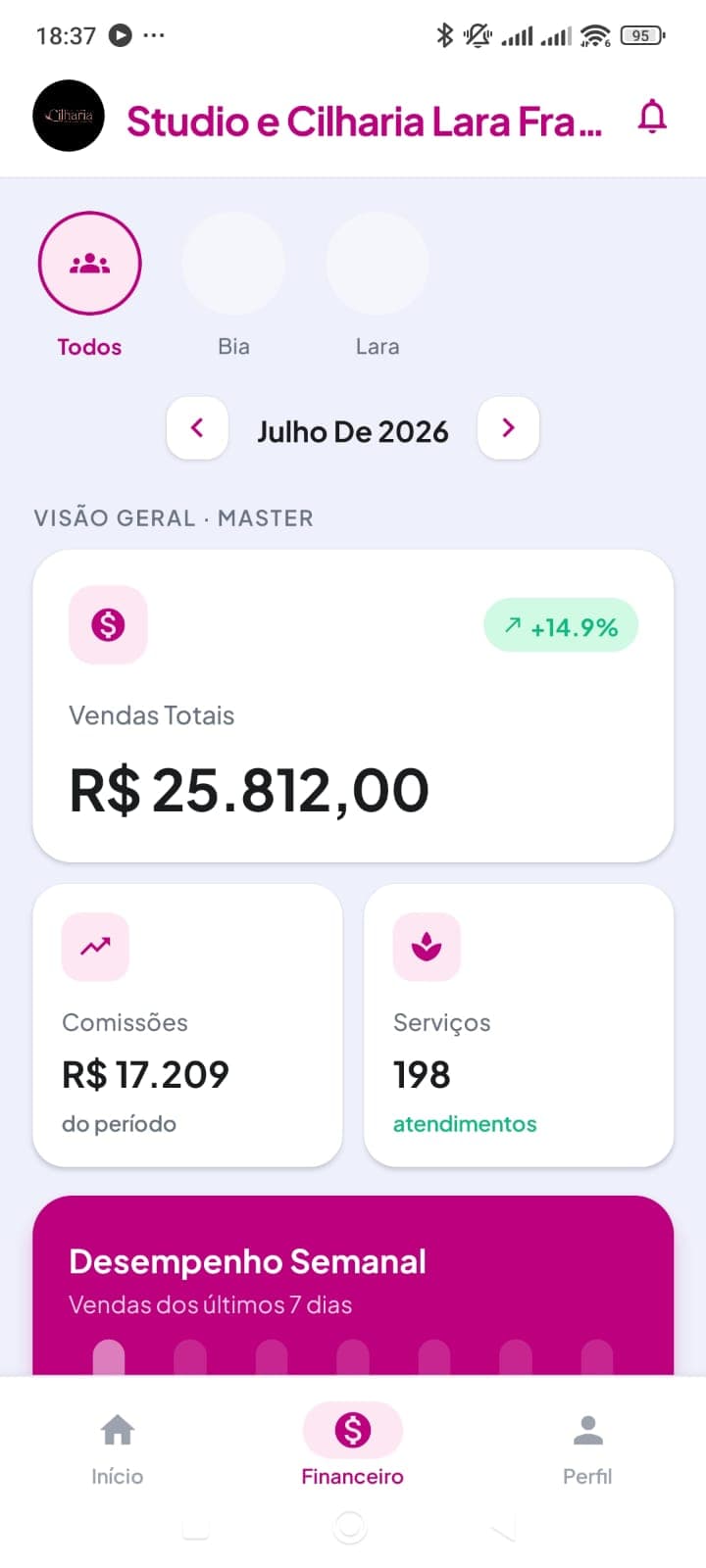 Tela do aplicativo TaBeleza — 5