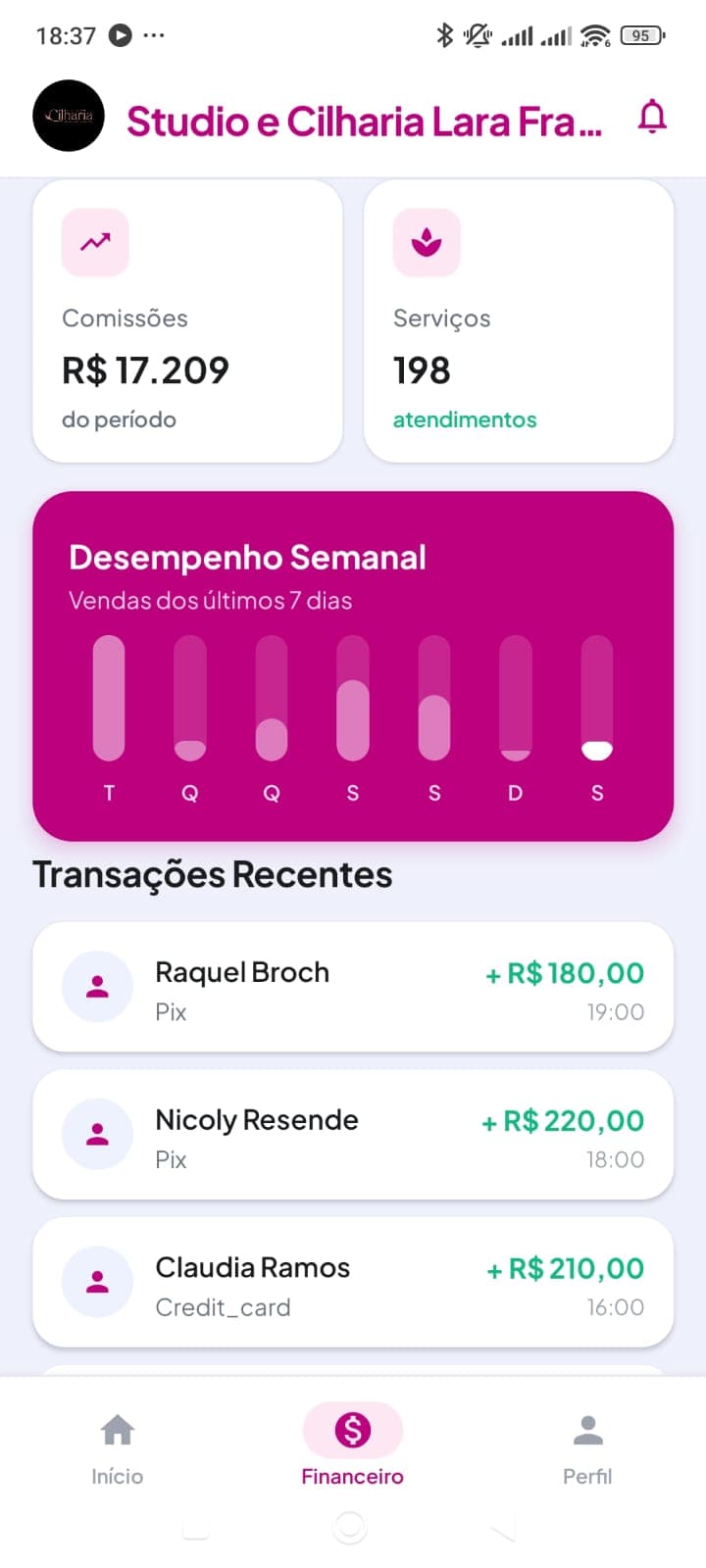 Tela do aplicativo TaBeleza — 6